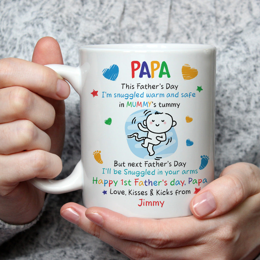 First Father's Day - Personalized Custom Coffee Mug