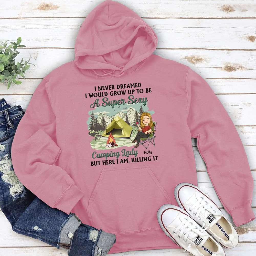 Camping Lady 3 - Personalized Custom Hoodie