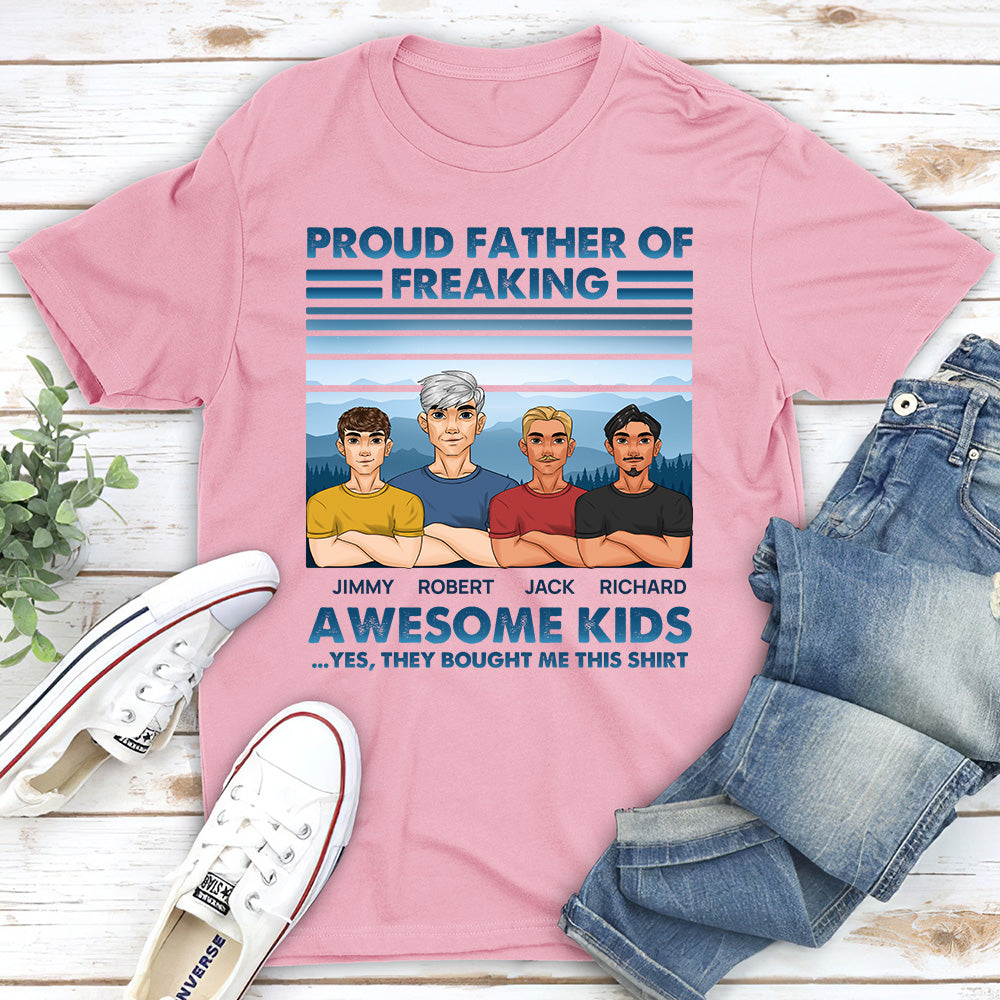 Proud Father - Personalized Custom Shirt
