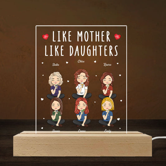 Like Mother Like Daughter - Personalized Custom LED Light