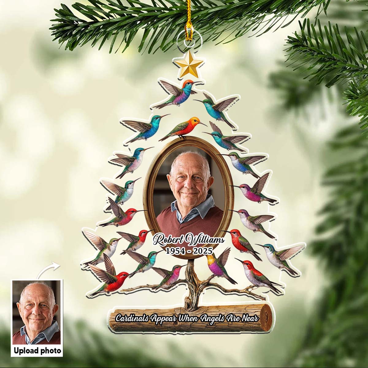 Hummingbird - Personalized Custom Acrylic Ornament