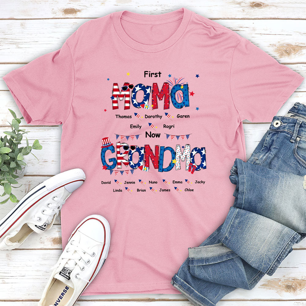 Happiness Is Being A Mom - Personalized Custom Unisex T-shirt