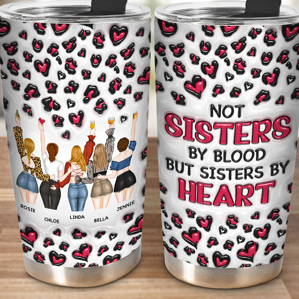 Best Besties Ever - Personalized Custom 3D Inflated Effect Tumbler