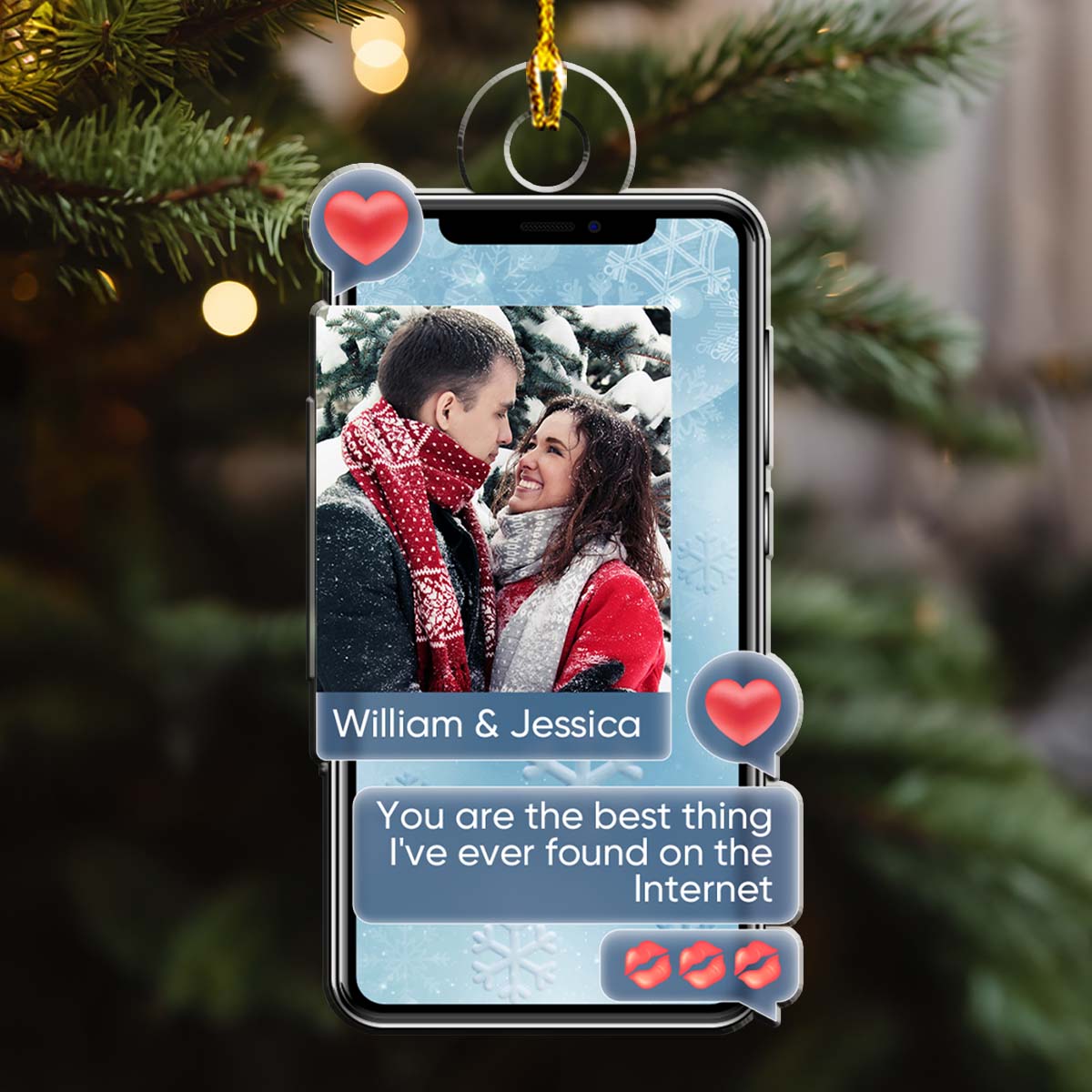 The Best Thing I Have Ever Found On The Internet - Personalized Custom Acrylic Ornament