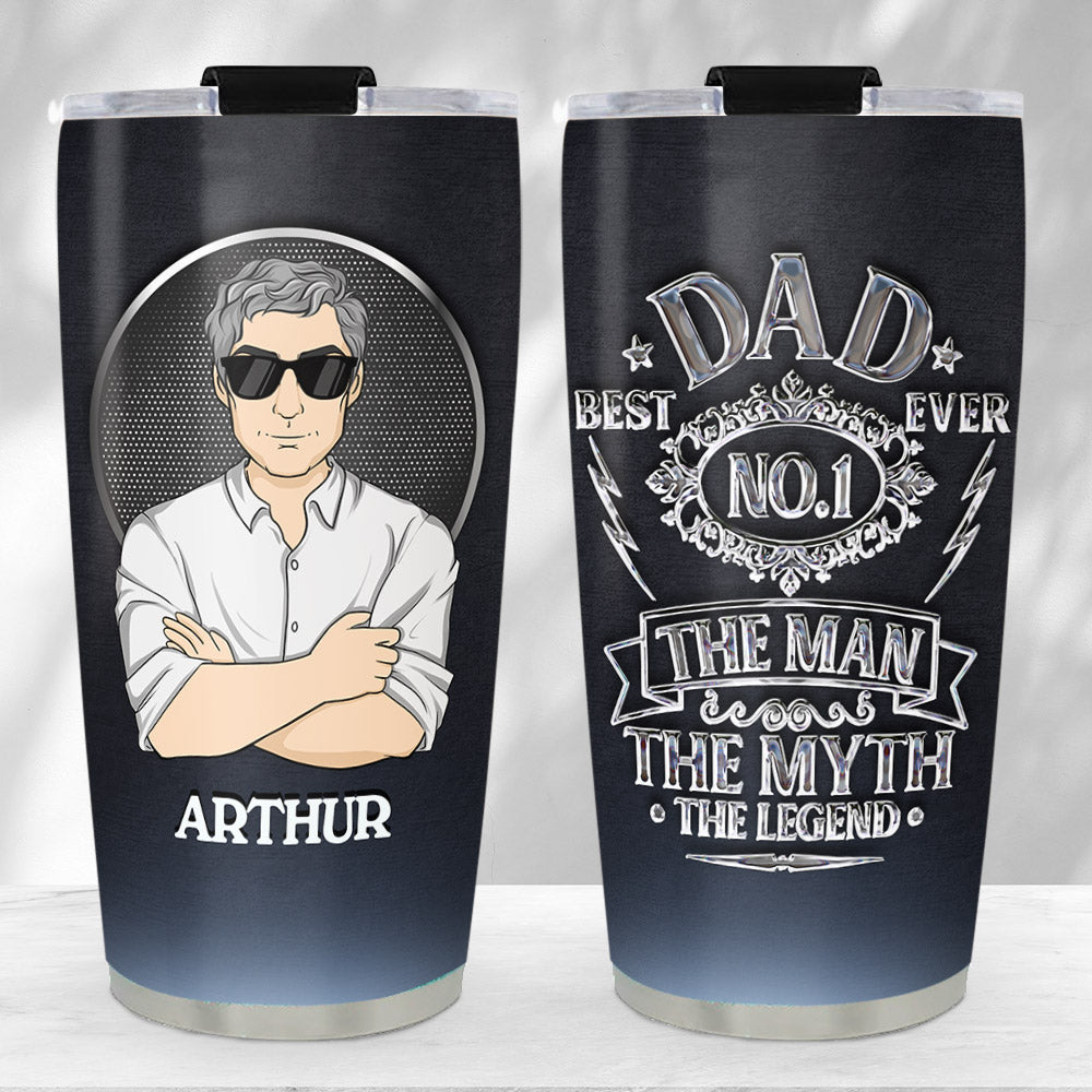 NO.1 Dad - Personalized Custom Tumbler