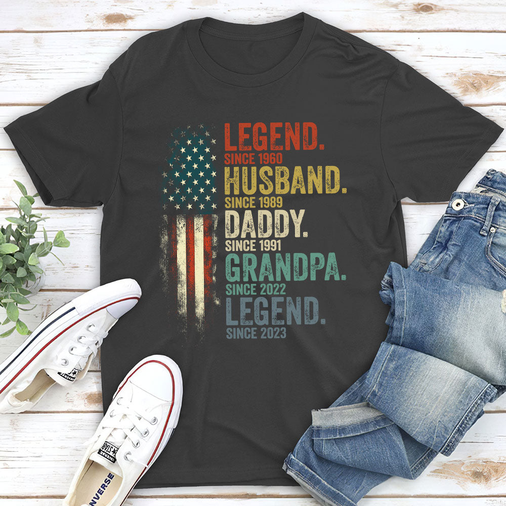 Daddy Is A Legend Version 2  - Personalized Custom Shirt