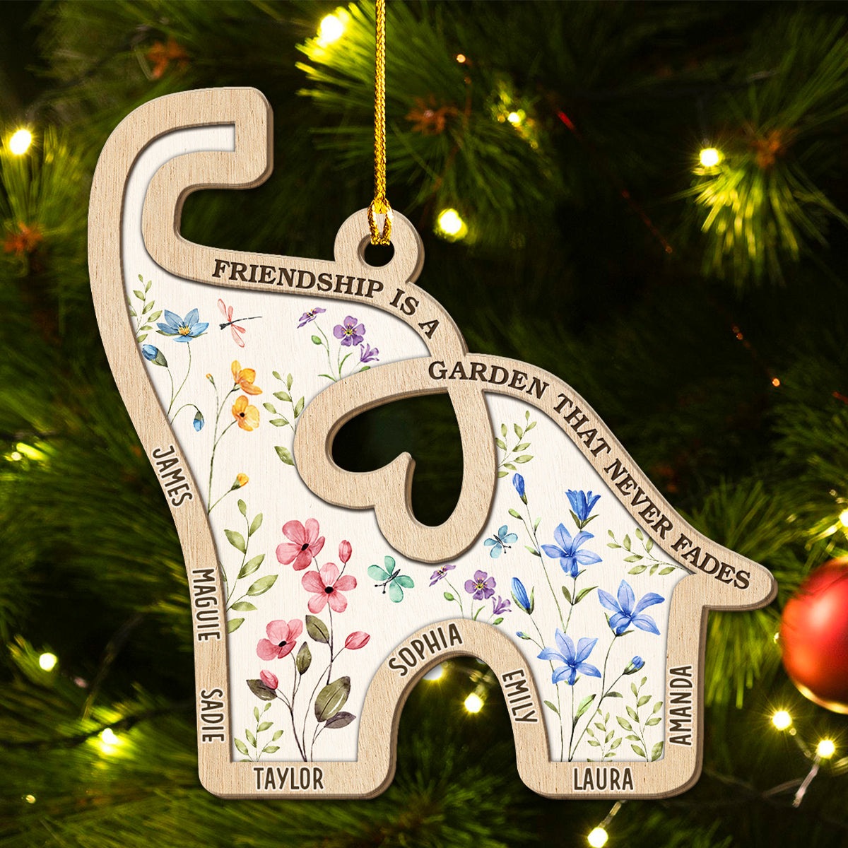 Never Faded Garden - Personalized Custom Wood Ornament