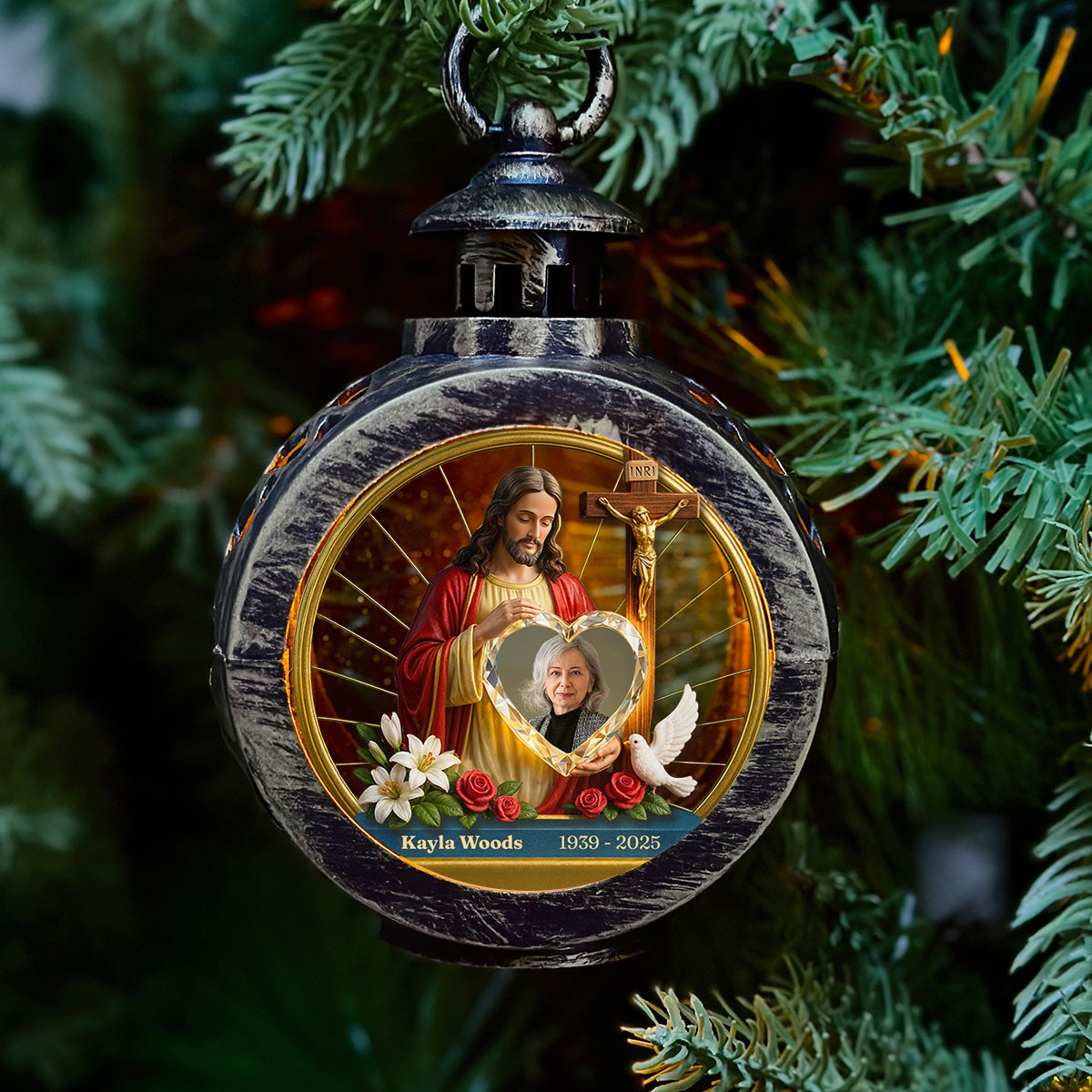 Guardian Of My Heart - Personalized Custom Christmas Lantern