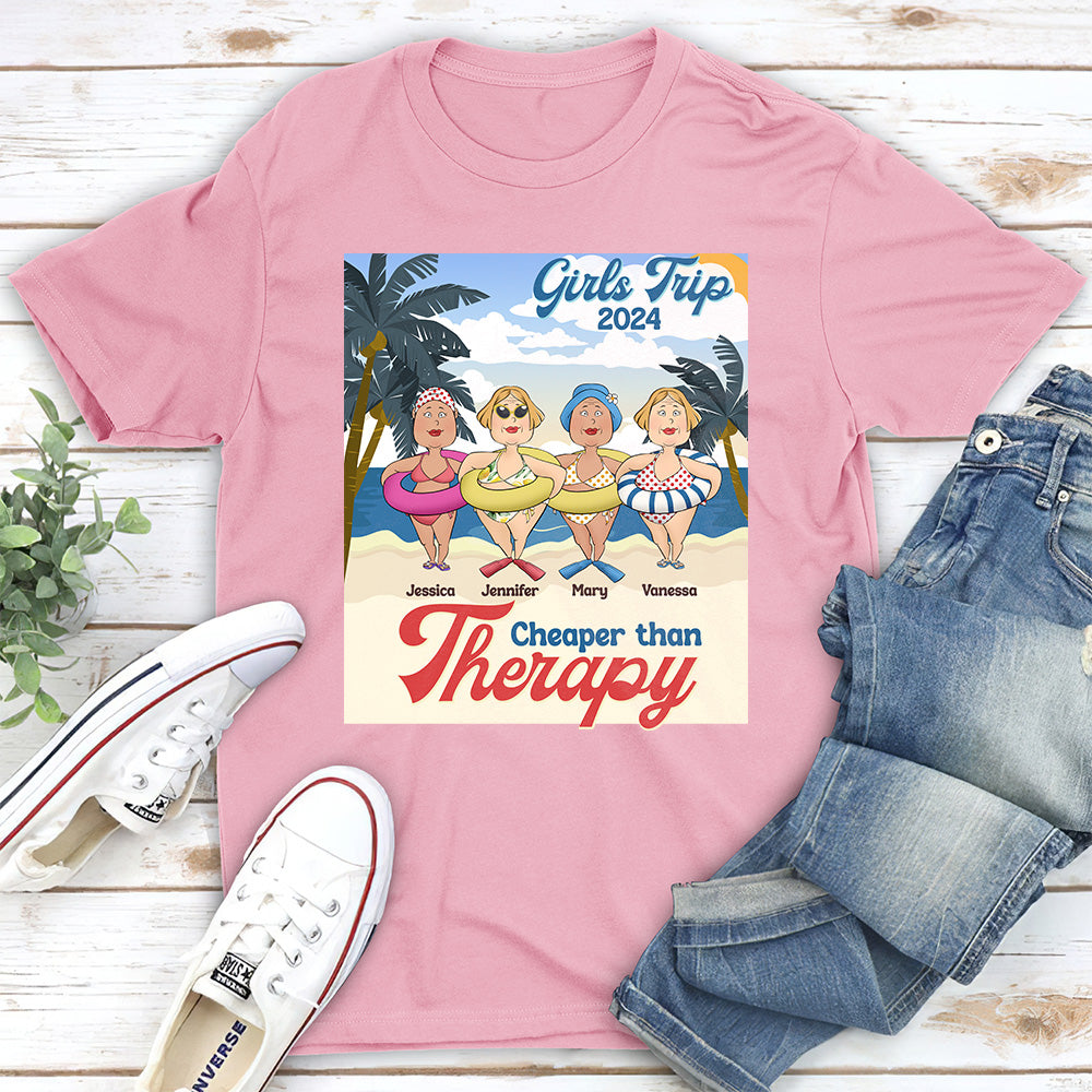Cheaper Than Therapy - Personalized Custom Unisex T-shirt