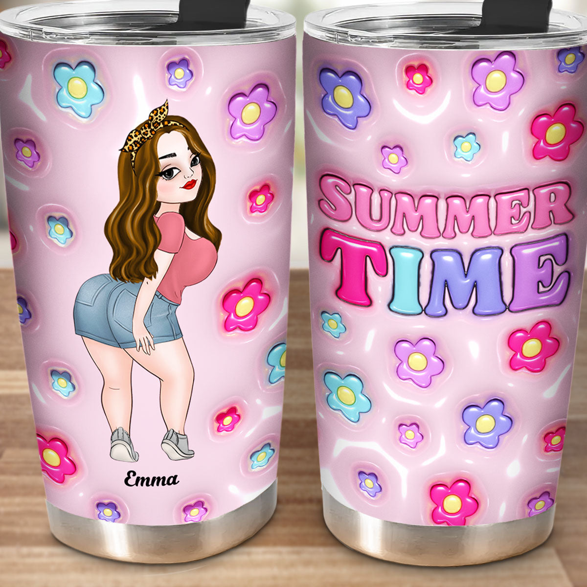 Summer Time - Personalized Custom Tumbler