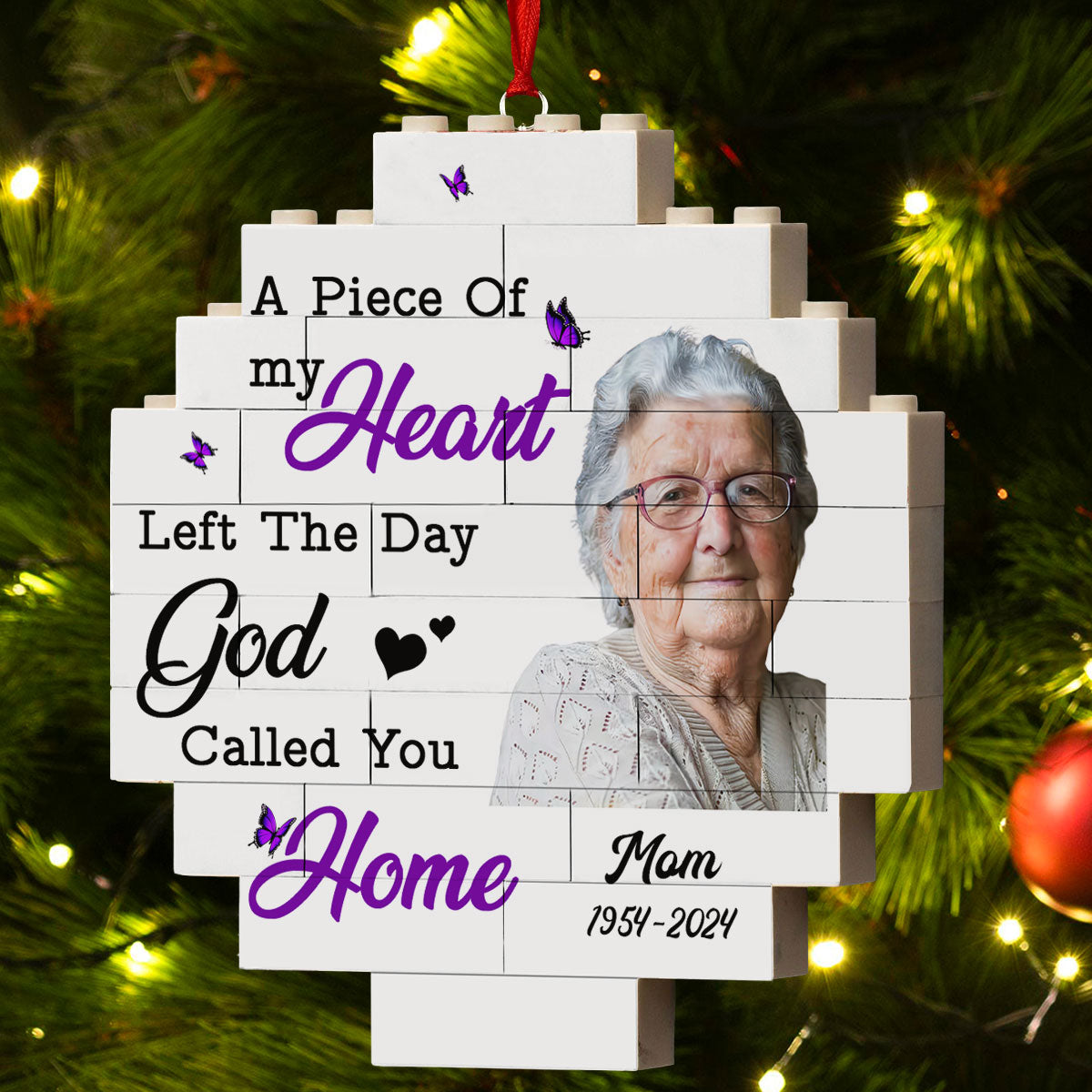 A Piece Of My Heart - Personalized Custom Puzzle Ornament