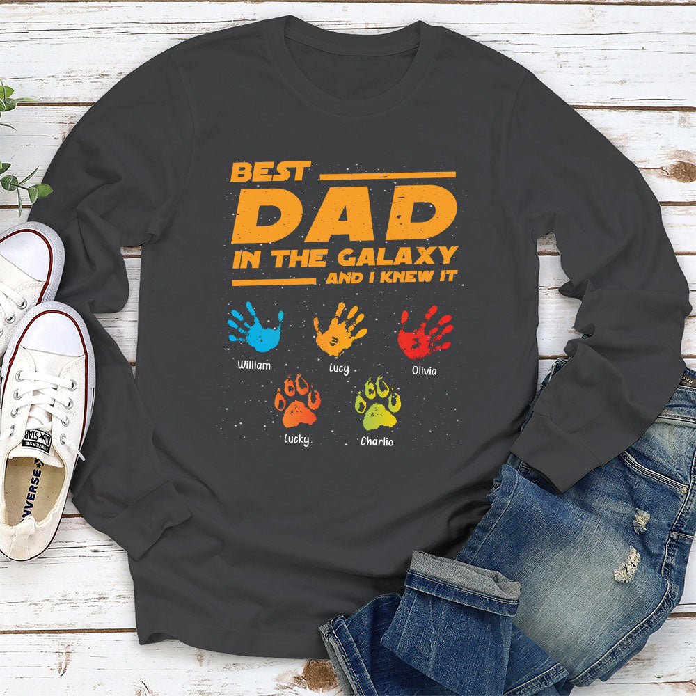 Best Dad In The Galaxy - Personalized Custom Shirt