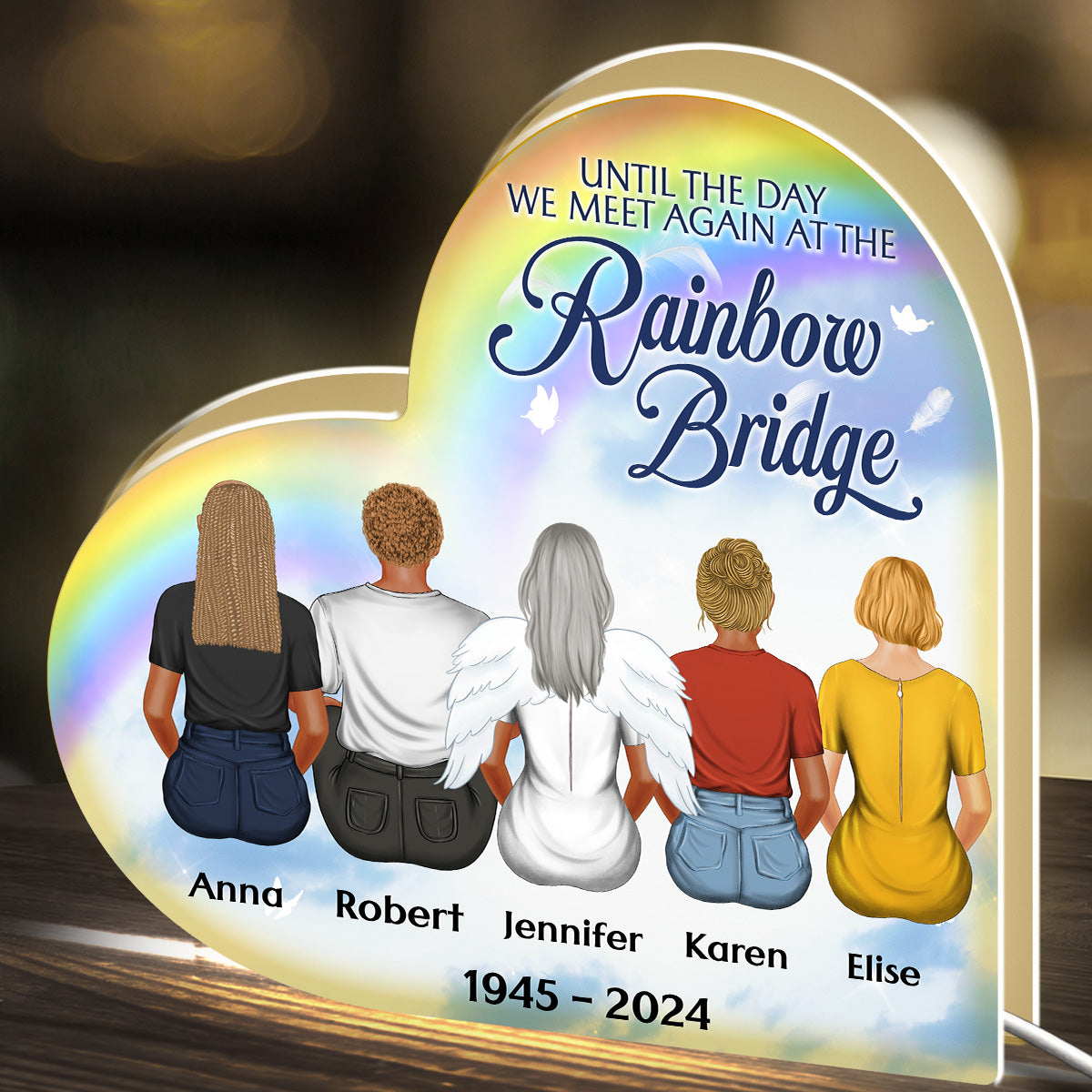 Rainbow Bridge - Personalized Custom Light Box