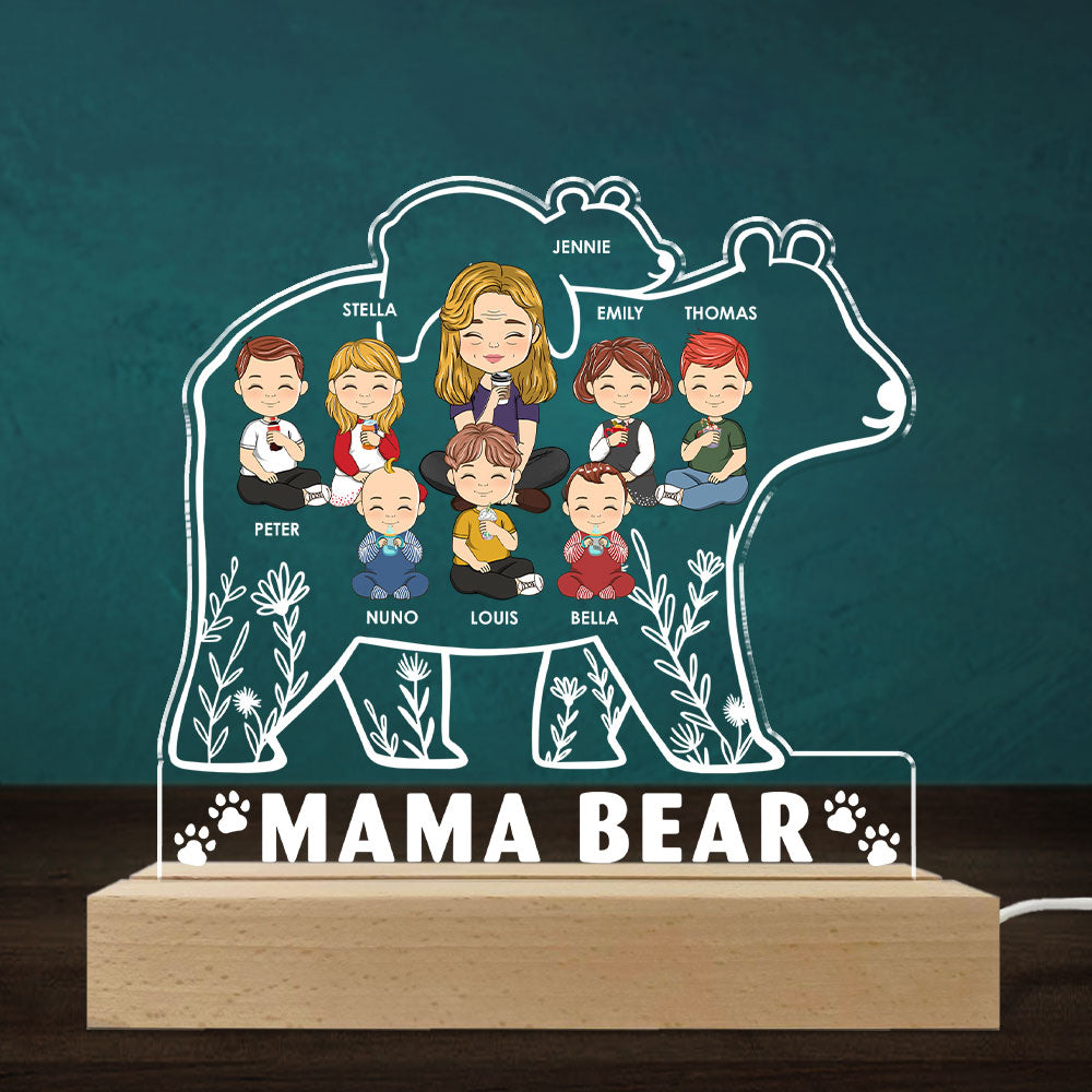 Mama Bear - Personalized Custom LED Light
