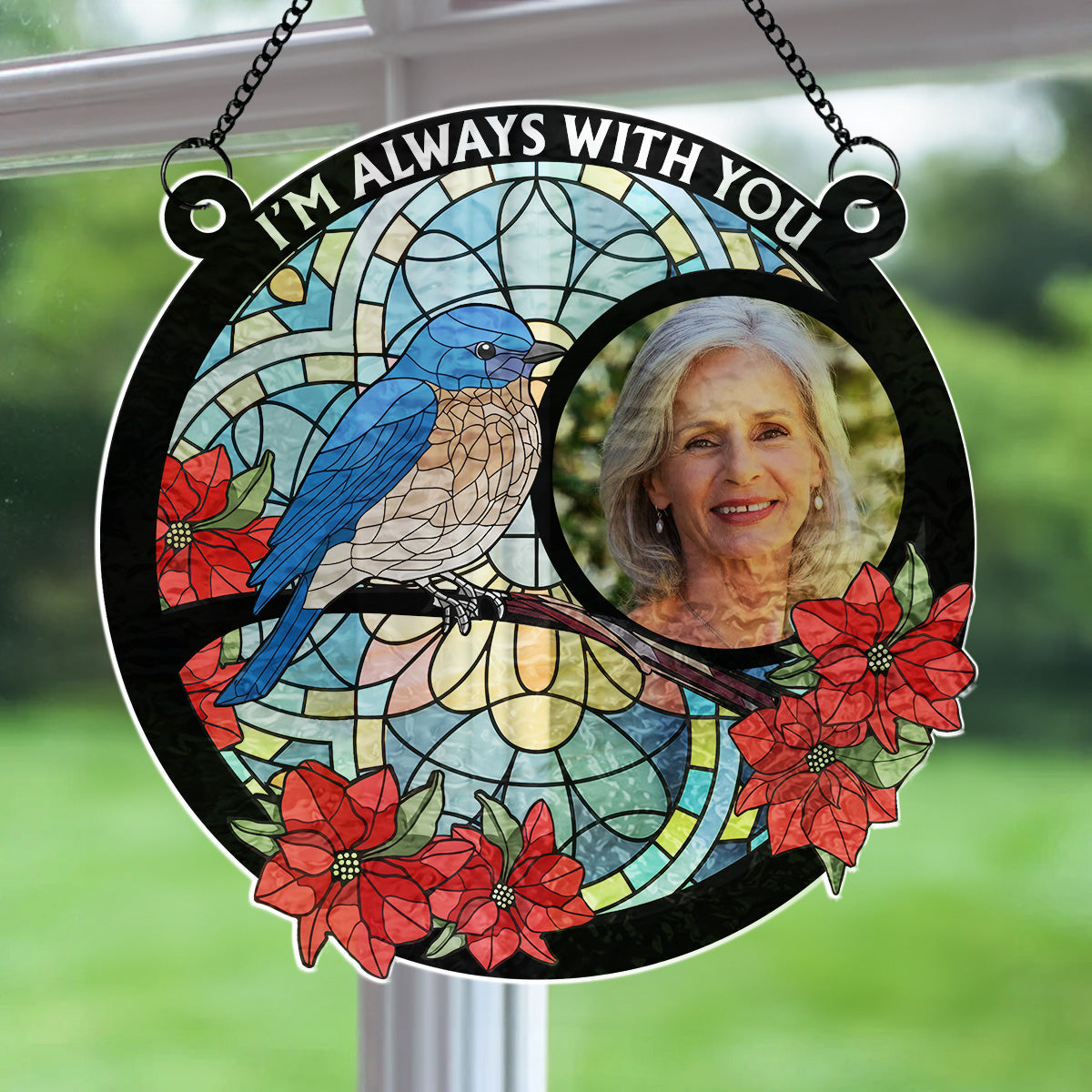 Always With You - Personalized Custom Wavy Suncatcher