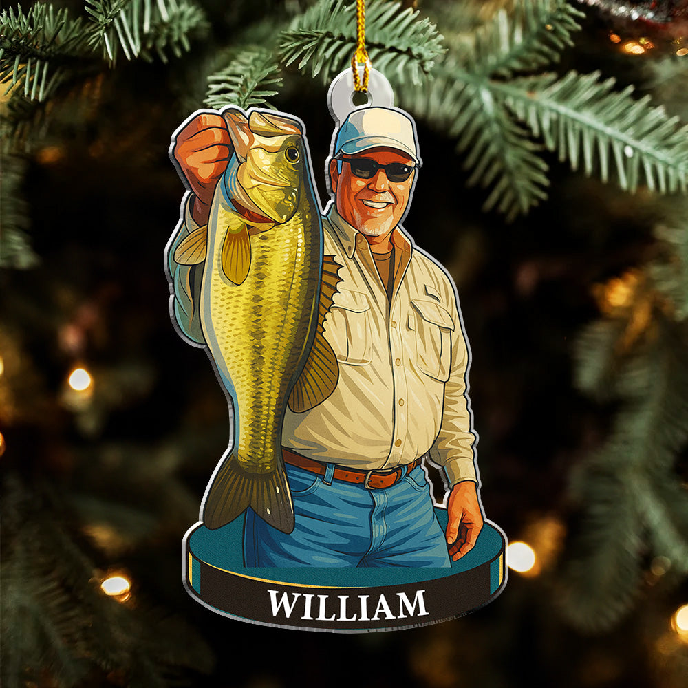 Hooked On Happiness - Personalized Custom Acrylic Ornament