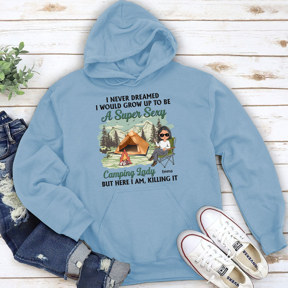 Camping Lady 3 - Personalized Custom Hoodie