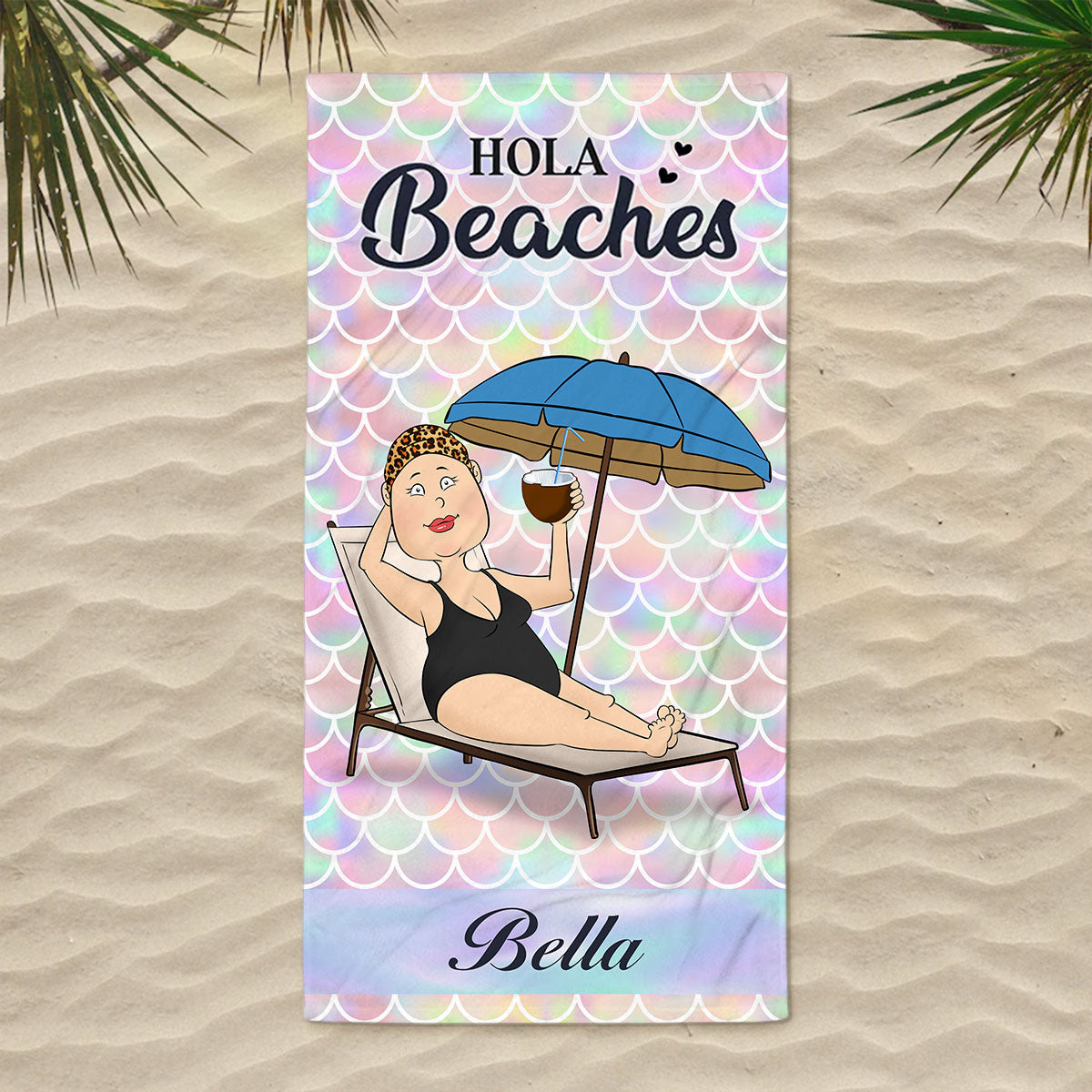 Summer At The Beach - Personalized Custom Beach Towel