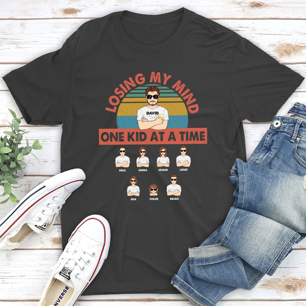Losing My Mind One Kid At A Time - Personalized Custom Shirt