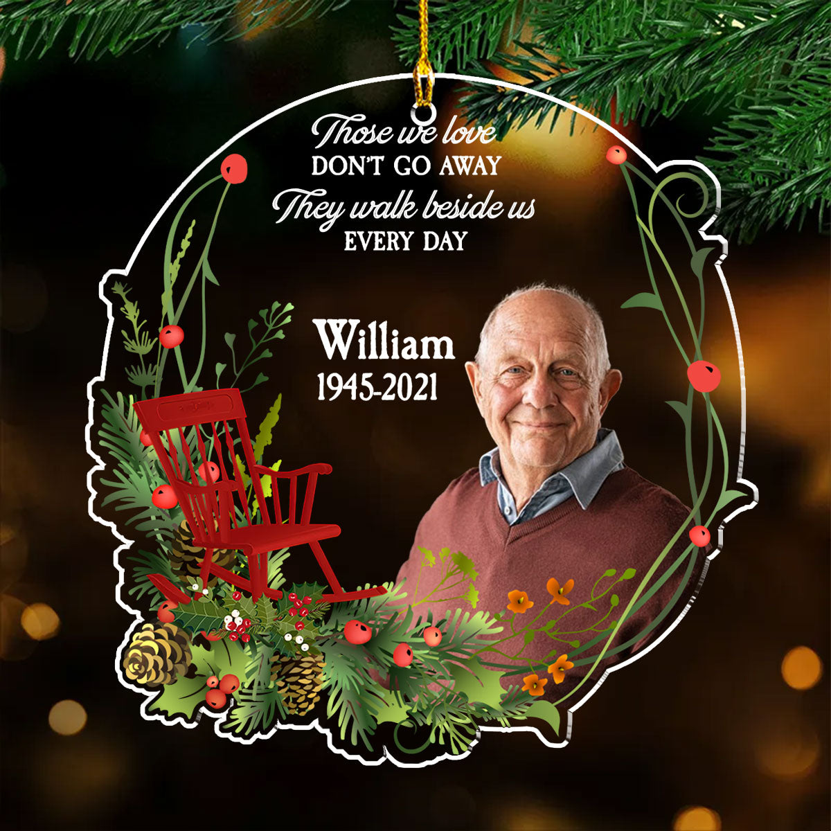 I Am Always With You Version 2 - Personalized Custom Acrylic Ornament