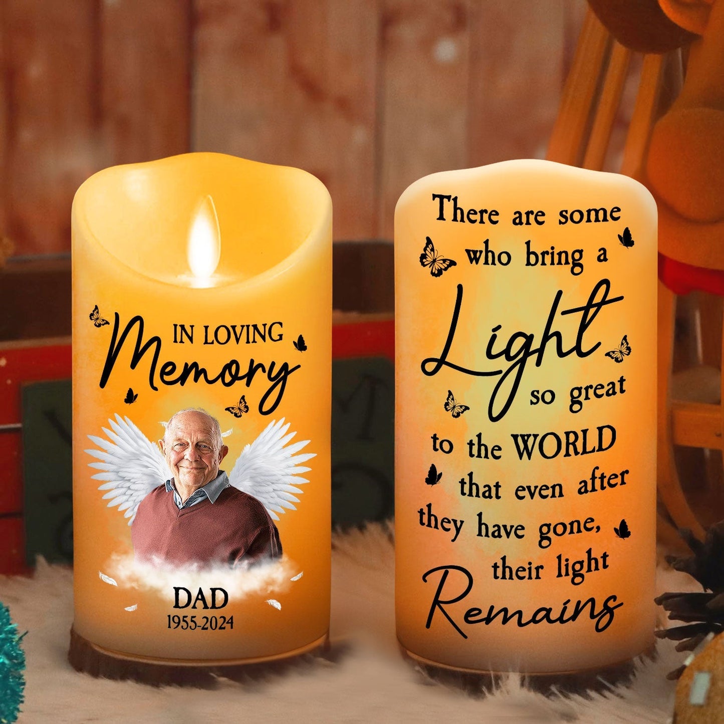 In Loving Memory - Personalized Custom LED Candle