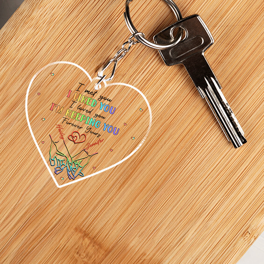 Love Knows No Gender - Personalized Custom Acrylic Keychain
