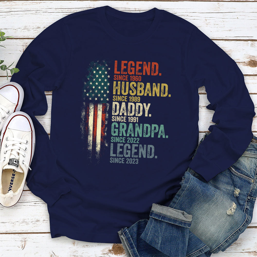 Daddy Is A Legend Version 2  - Personalized Custom Shirt