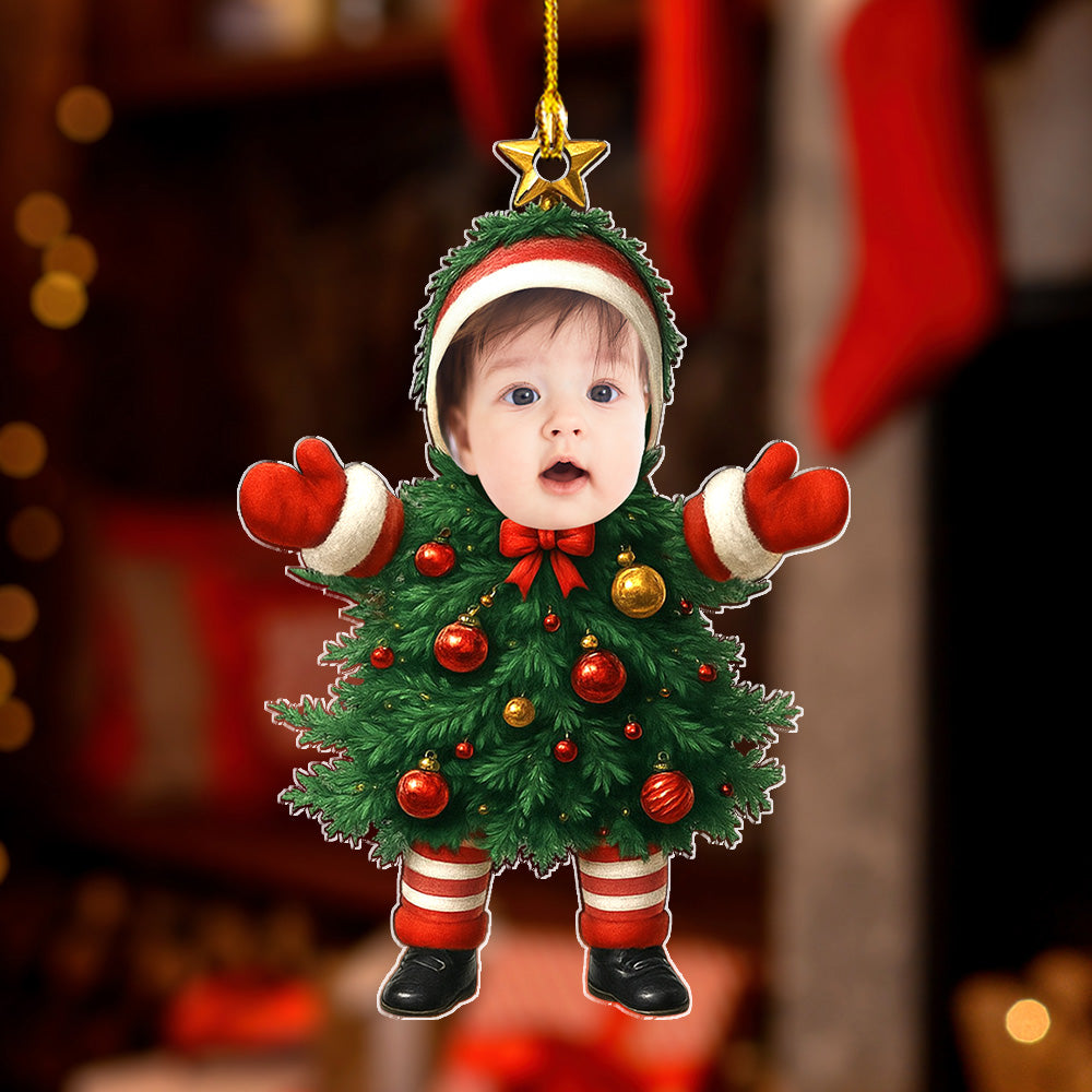 Baby Christmas Tree - Personalized Custom Acrylic Ornament