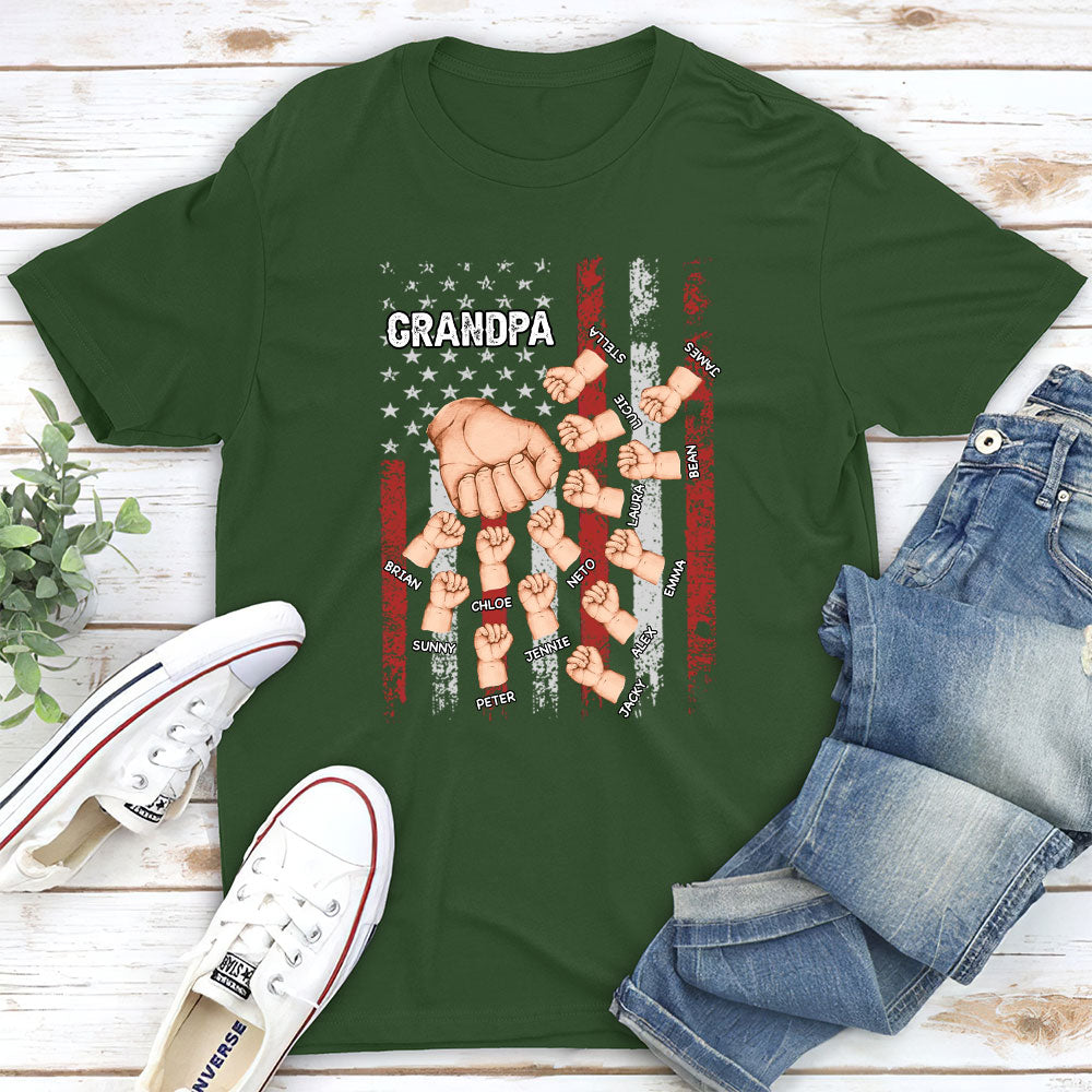Grandpa Is Like Dad Without Rules - Personalized Custom Shirt