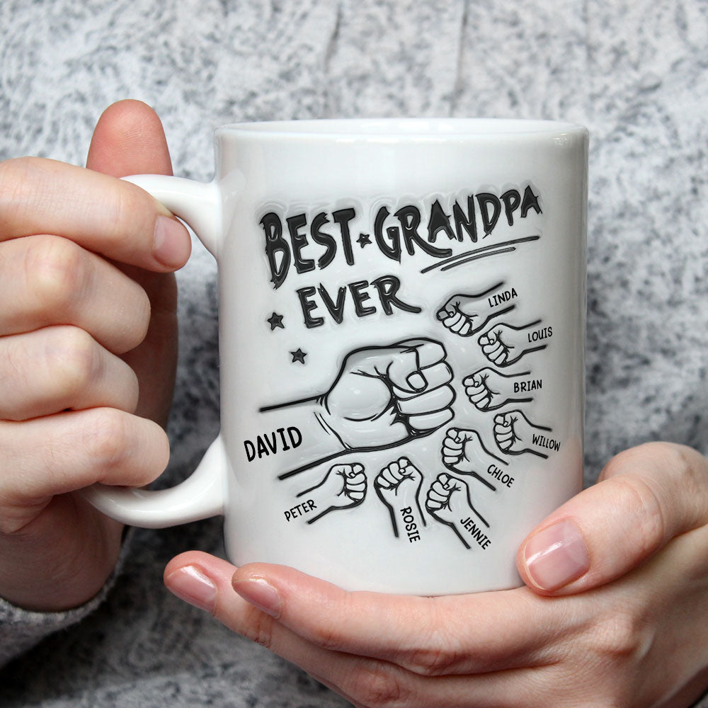 Best Dad Ever - Personalized Custom 3D Inflated Effect Mug