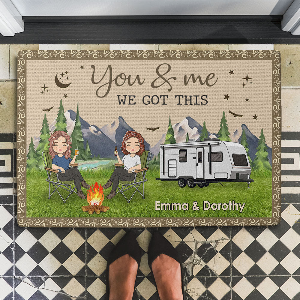We Built A Life We Love - Personalized Custom Doormat