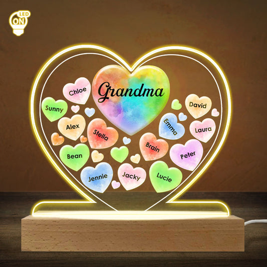 All My Beloved Sweethearts - Personalized Custom LED Light