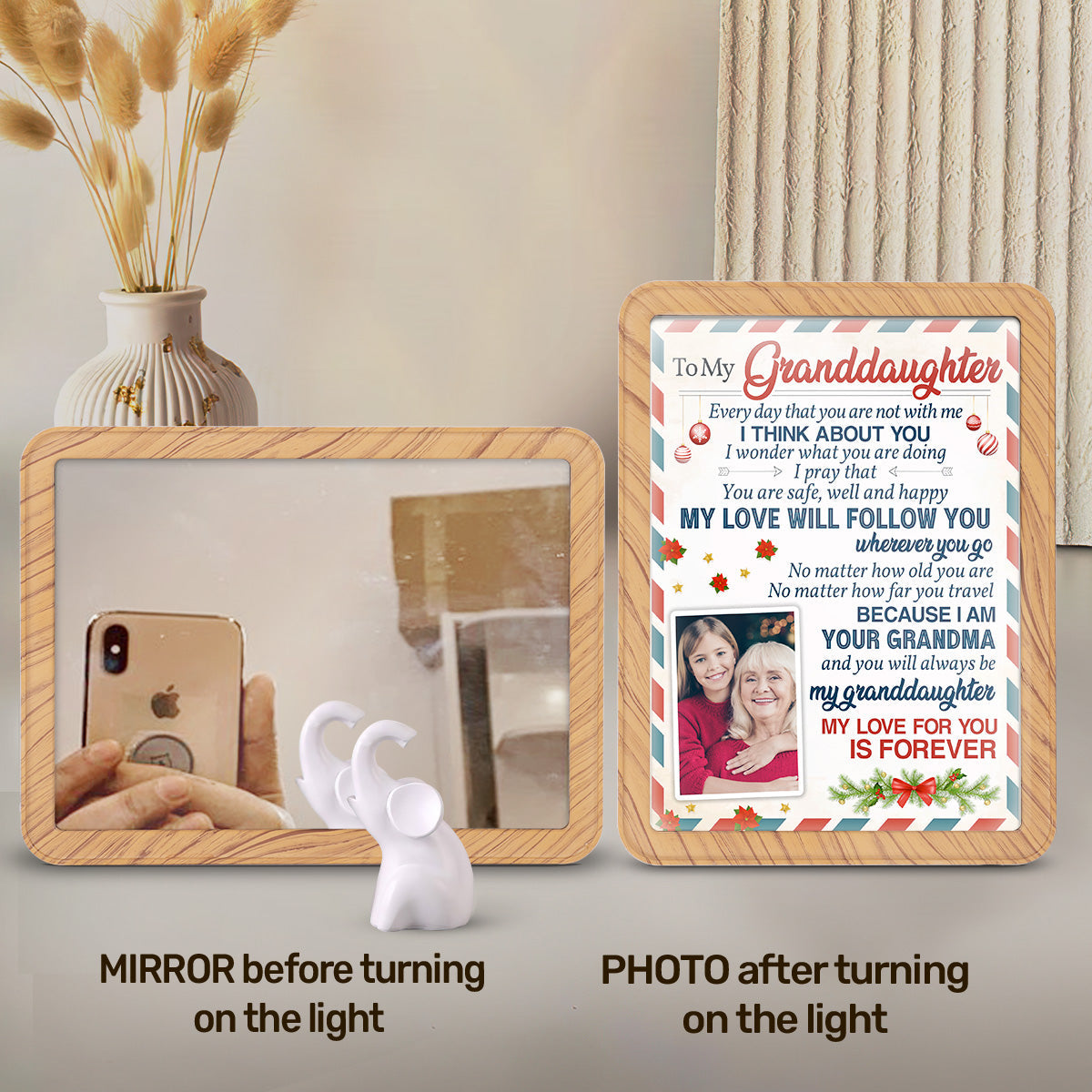 My Love Will Follow You Wherever You Go - Personalized Custom Magic Mirror