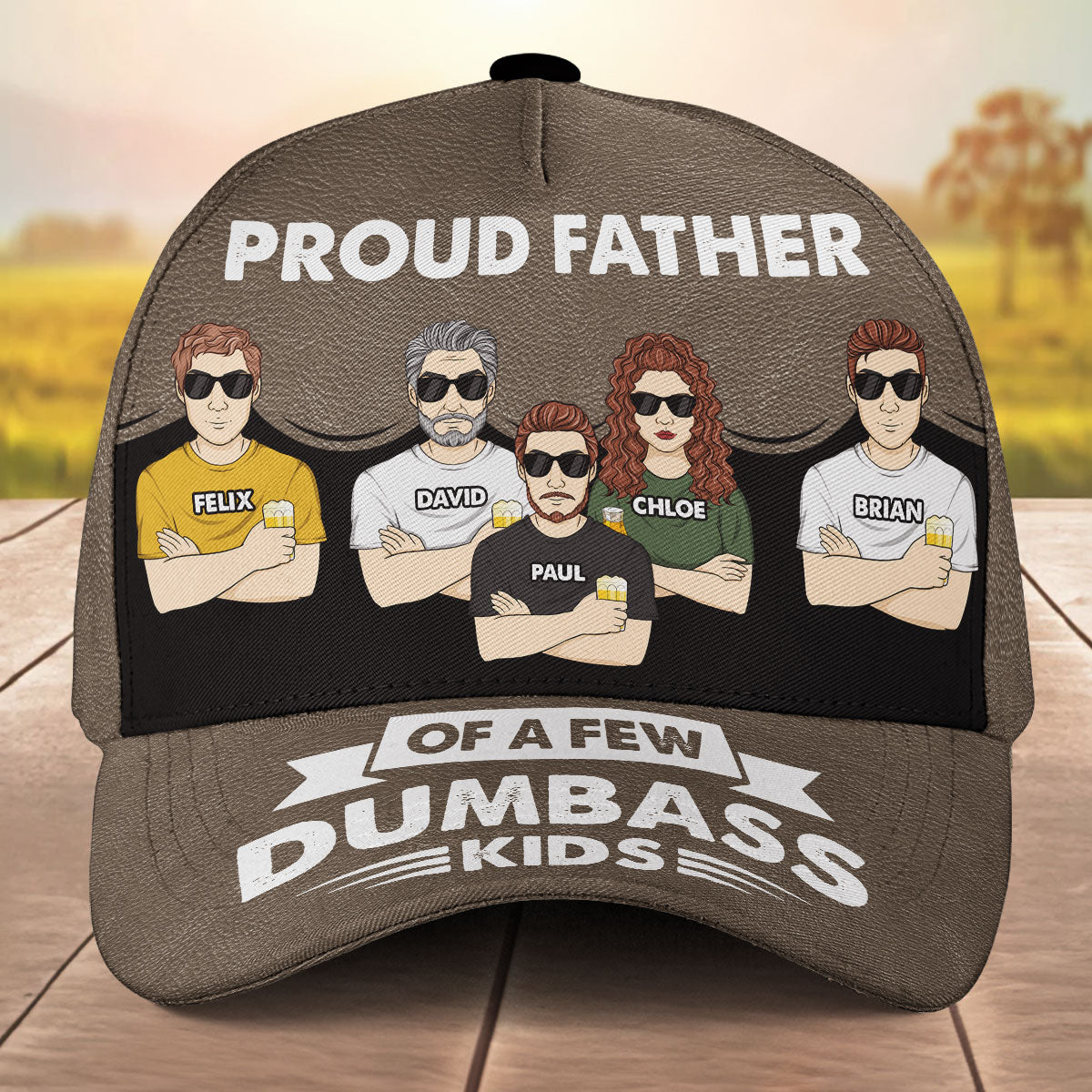 Proud Father - Personalized Classic Cap
