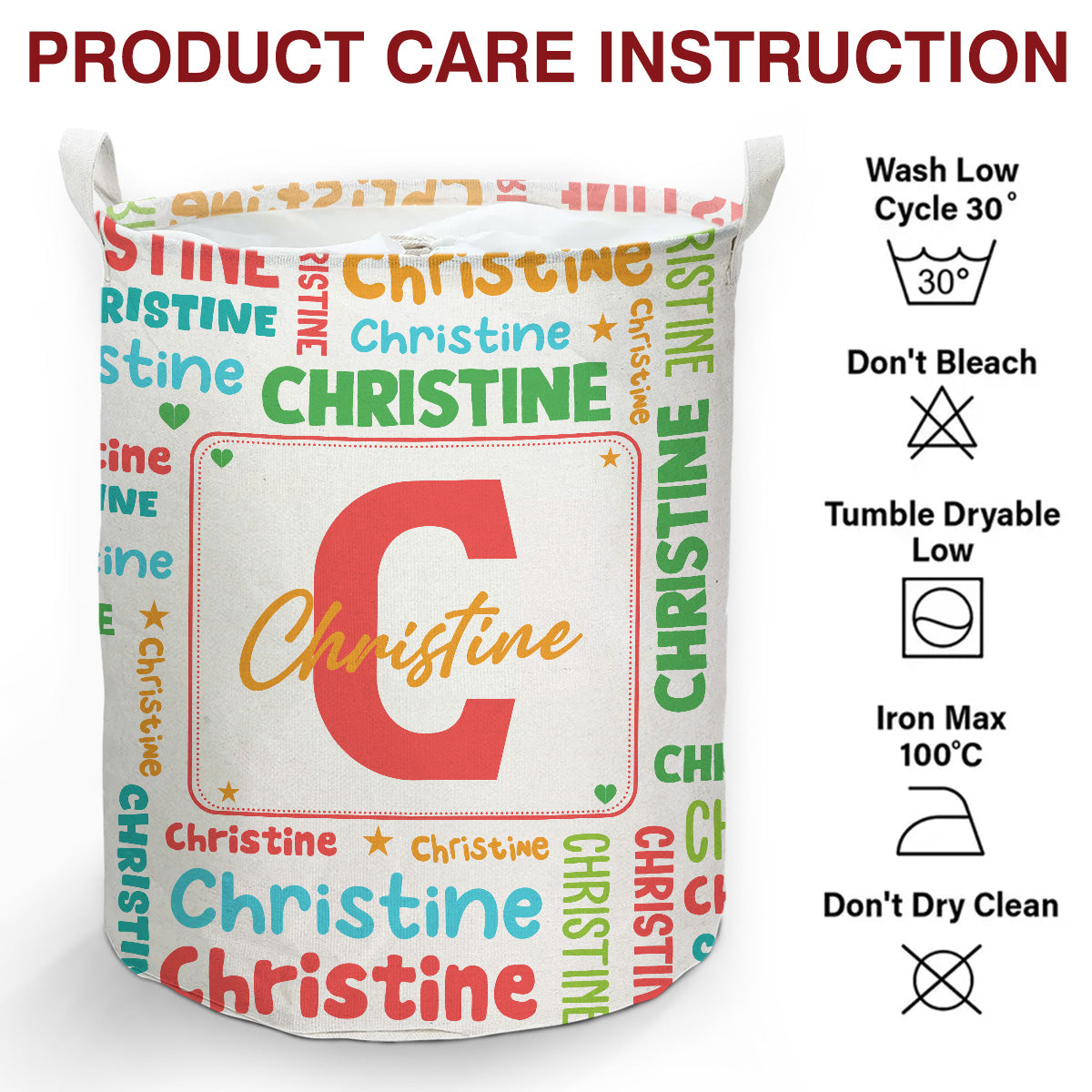 Color Burst - Personalized Custom Laundry Basket