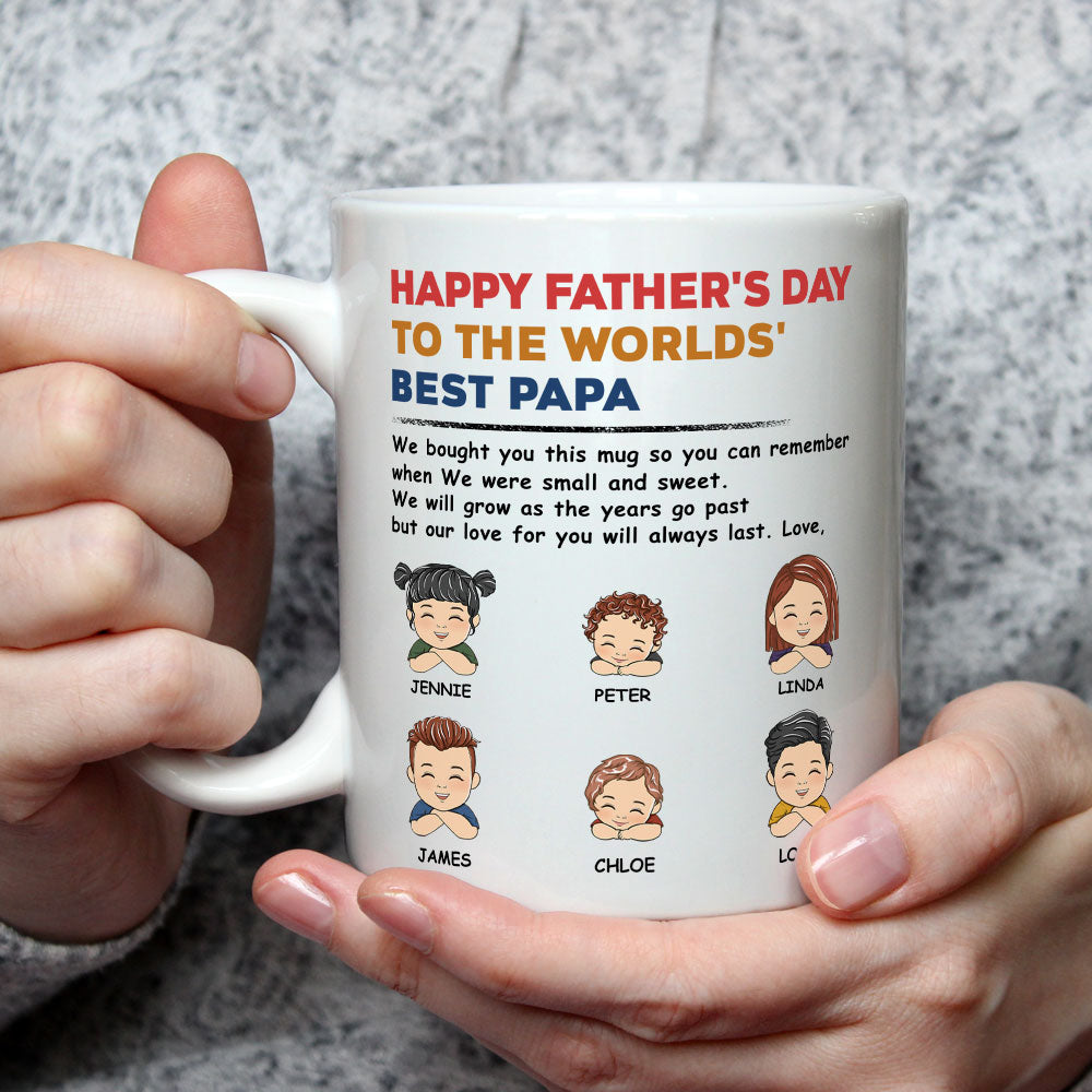 Daddy Happy Fathers Day - Personalized Custom Coffee Mug