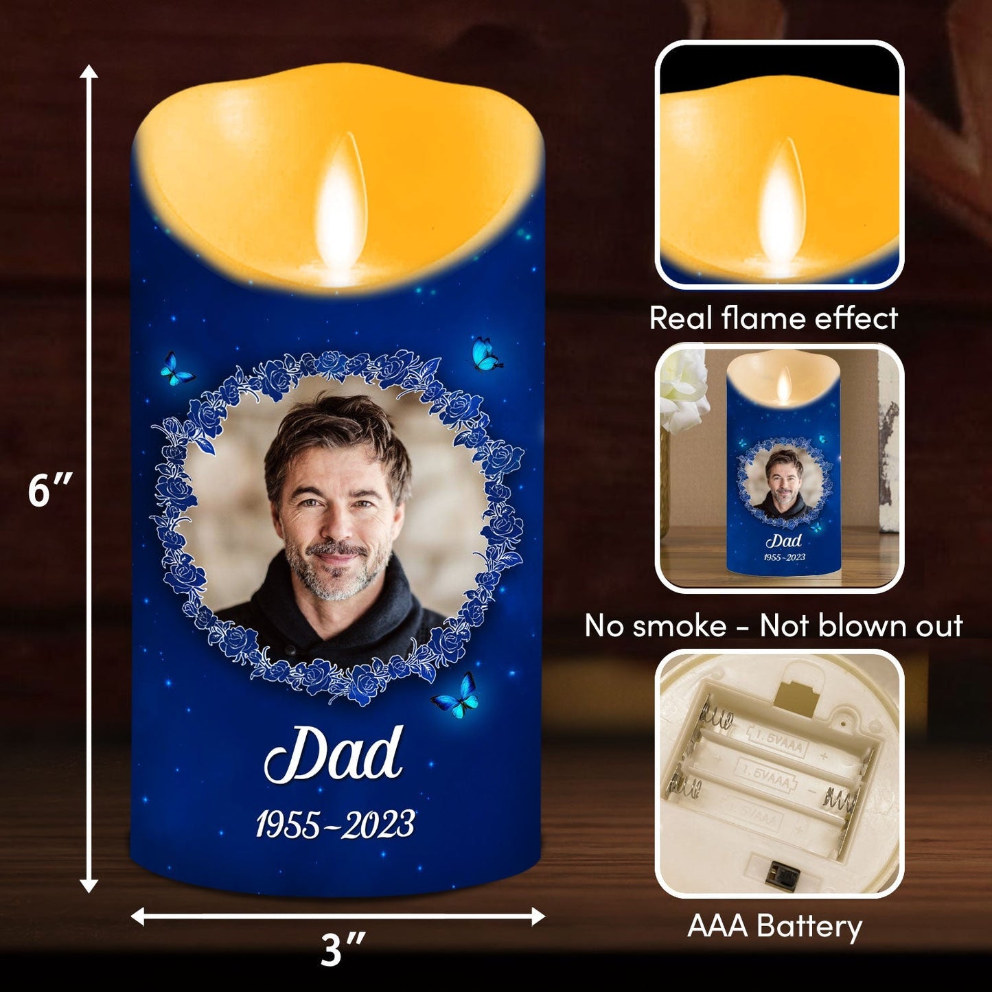 Hearts And Minds - Personalized Custom LED Candle