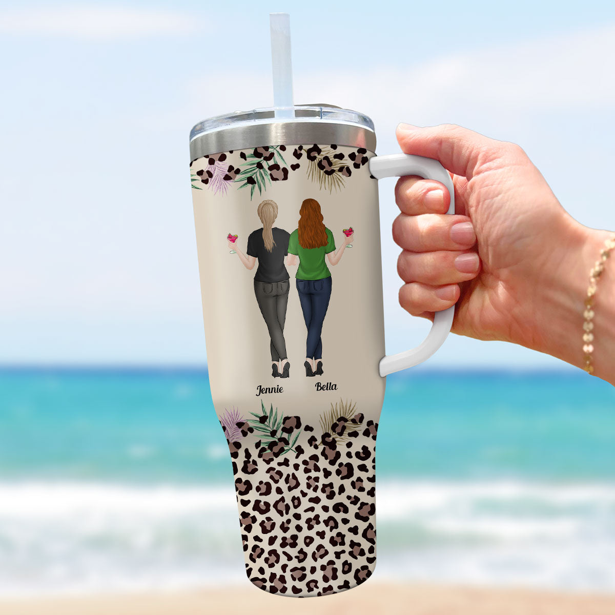 To My Badass Daughter - Personalized Custom 40 Oz Tumbler