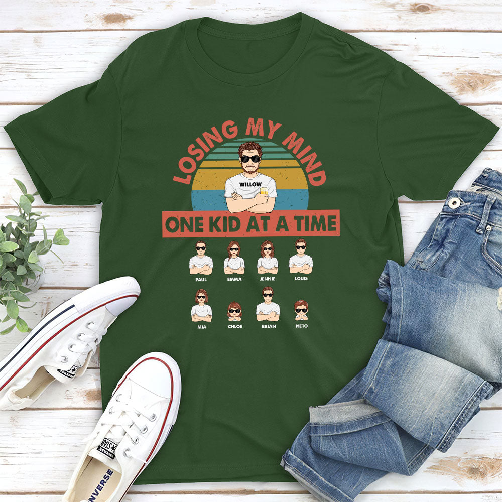 Losing My Mind One Kid At A Time - Personalized Custom Shirt