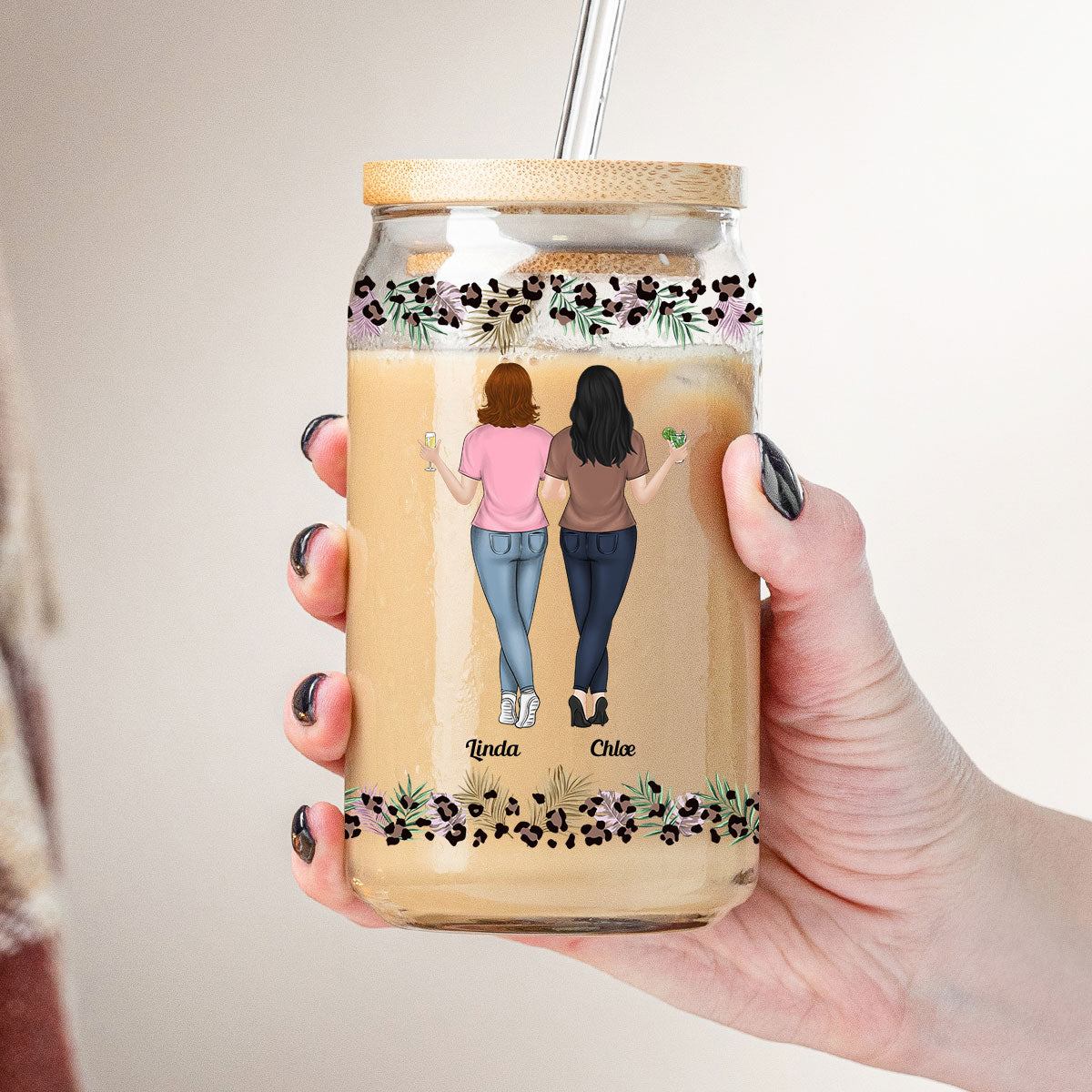 Badass Granddaughter - Personalized Custom Glass Can