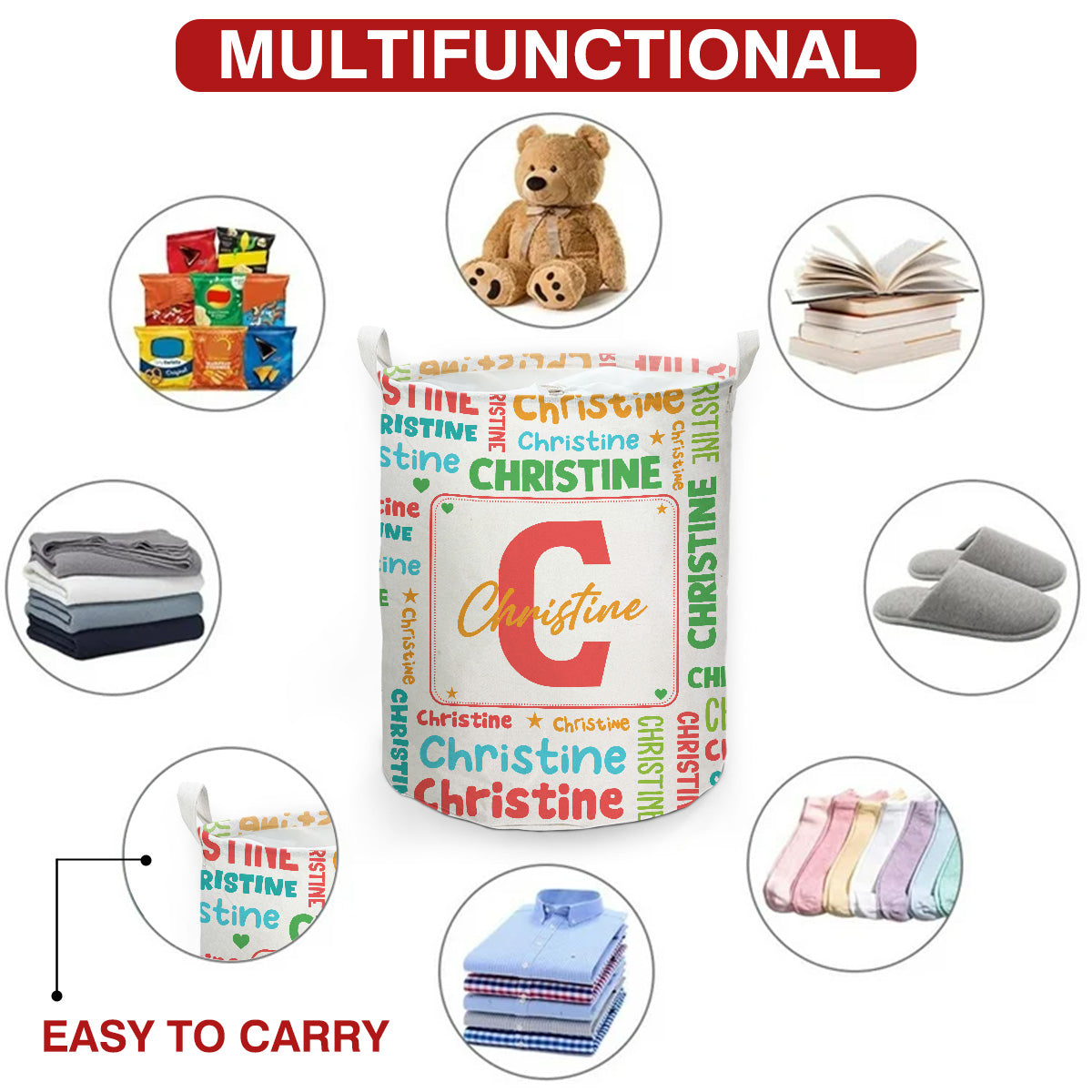 Color Burst - Personalized Custom Laundry Basket