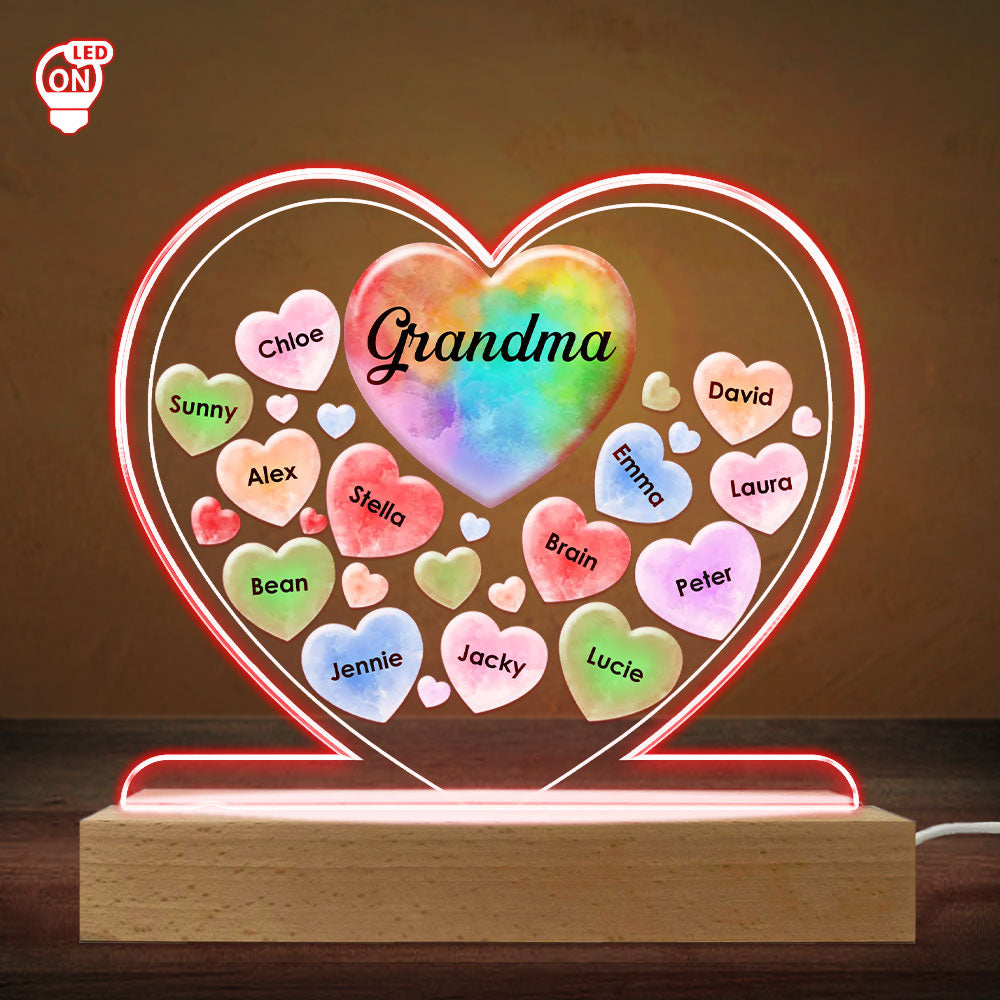 All My Beloved Sweethearts - Personalized Custom LED Light