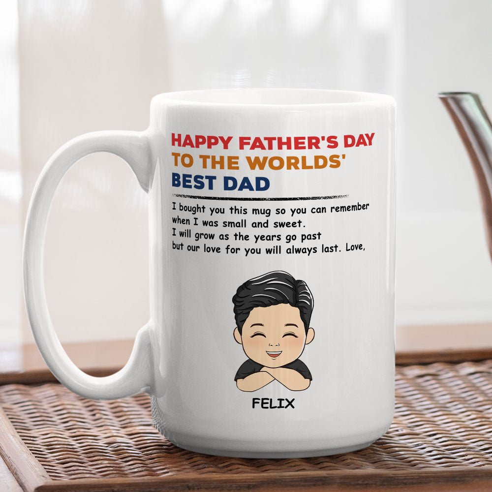 Daddy Happy Fathers Day - Personalized Custom Coffee Mug