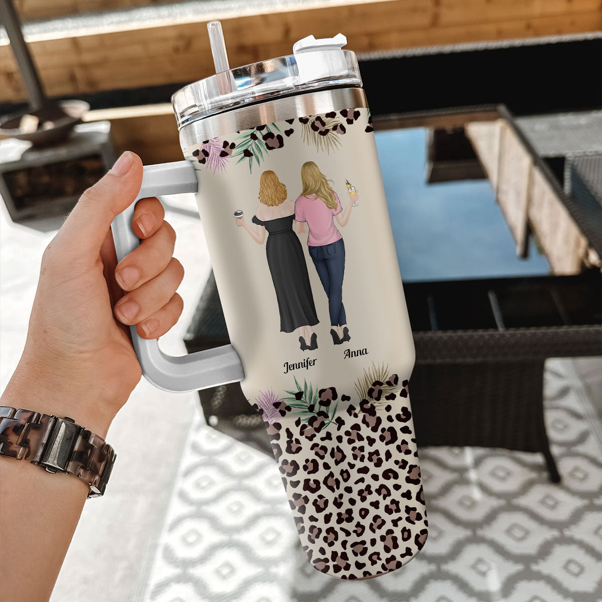 To My Badass Daughter - Personalized Custom 40 Oz Tumbler