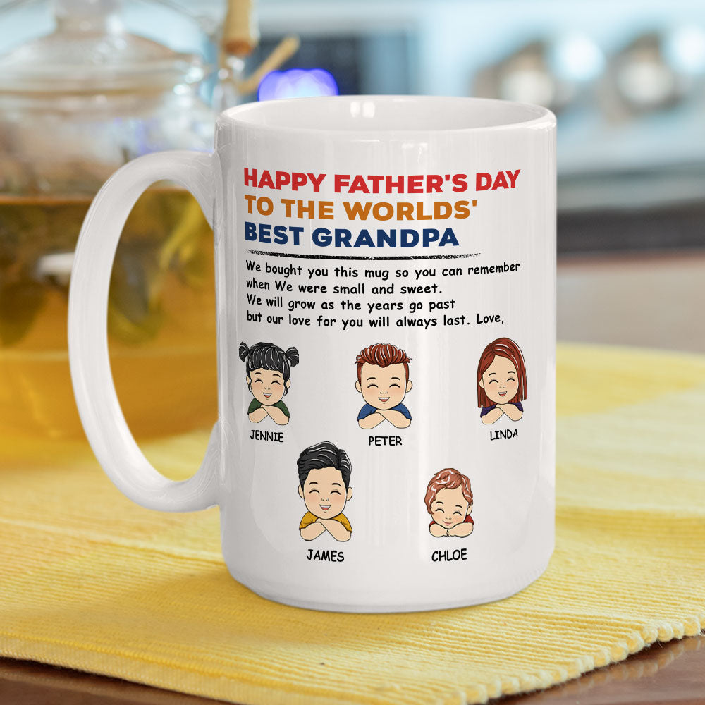 Daddy Happy Fathers Day - Personalized Custom Coffee Mug