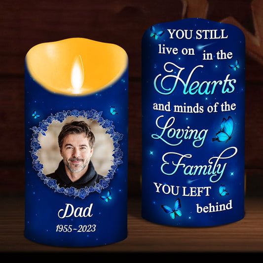 Hearts And Minds - Personalized Custom LED Candle