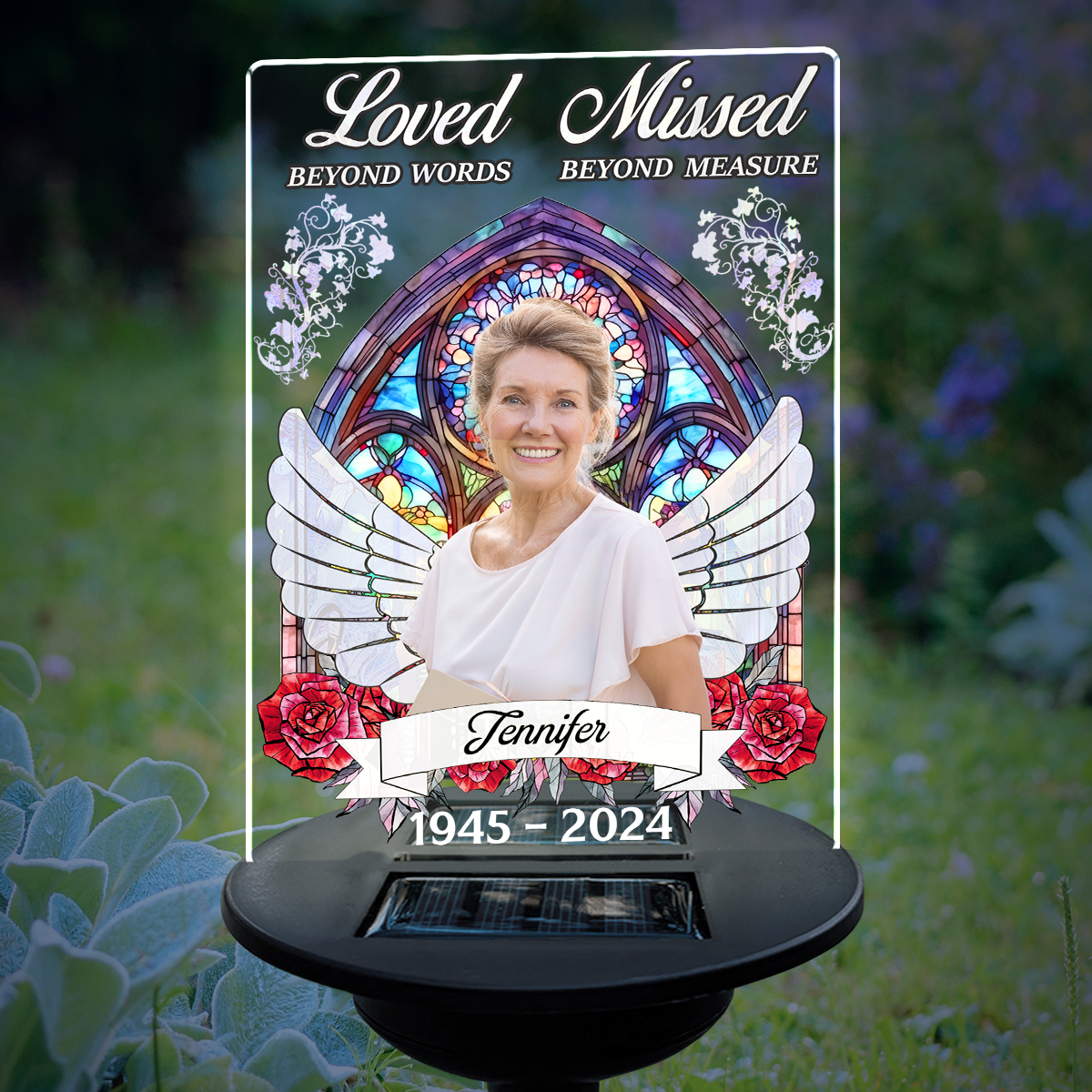 Loved Beyond The Words - Personalized Custom Solar Light