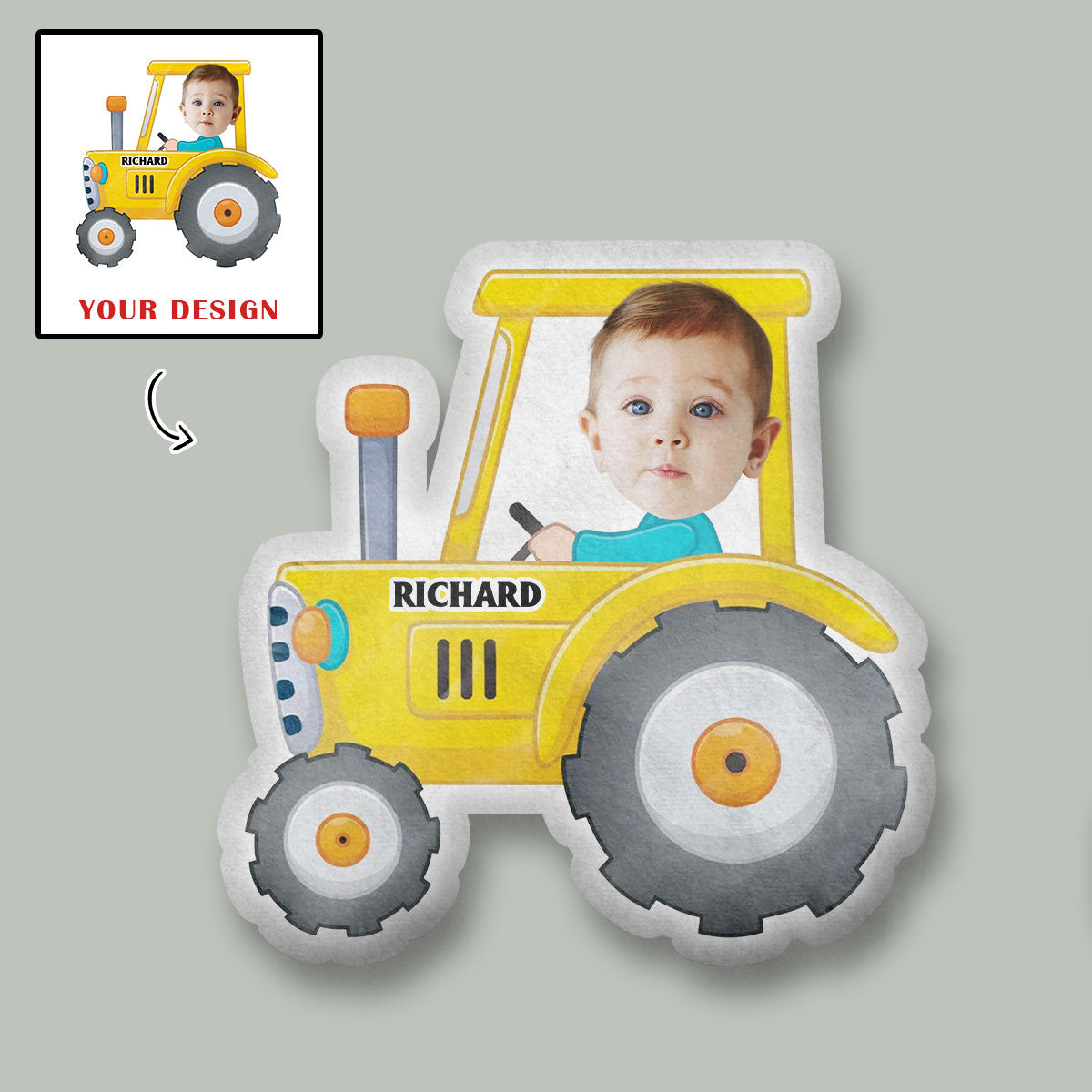 Kid Ridding Vehicle - Personalized Custom Shaped Pillow