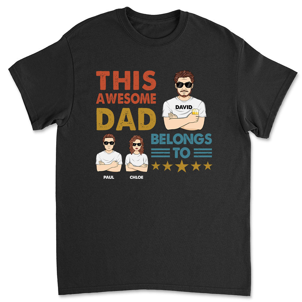 This Awesome Dad - Personalized Custom Shirt