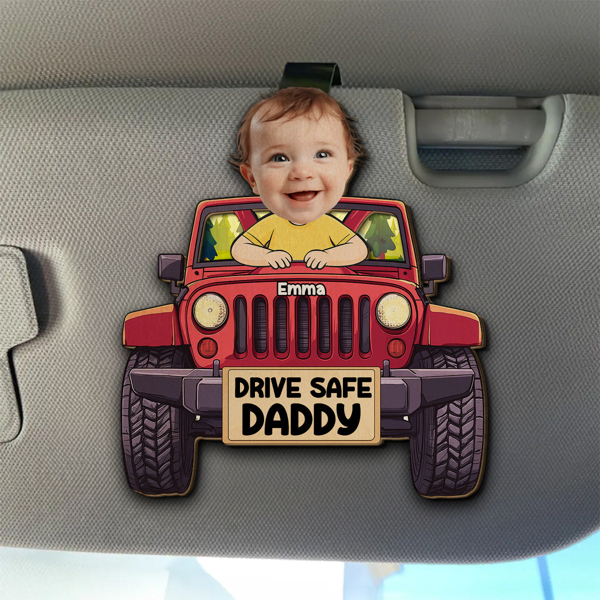 Drive Safe I Love You Dad - Personalized Custom Car Visor Clip